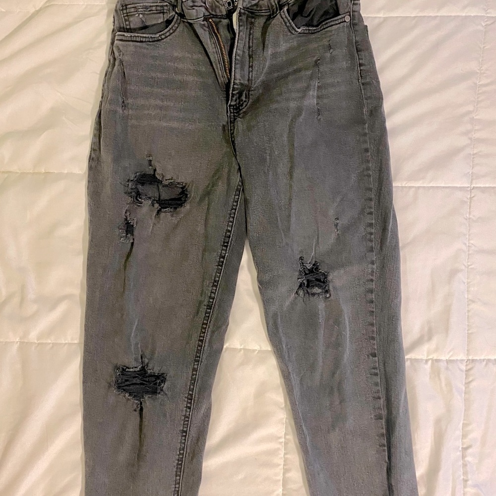 NOBO high rise black ripped jeans (US 13)